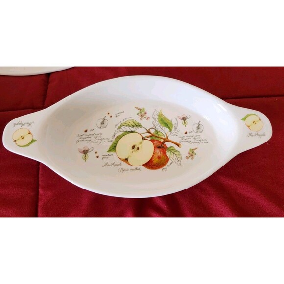 Kent Pottery Apple Oval Baking Dishes Set of 3 Fruit Collection Vintage Home Art - Picture 15 of 16